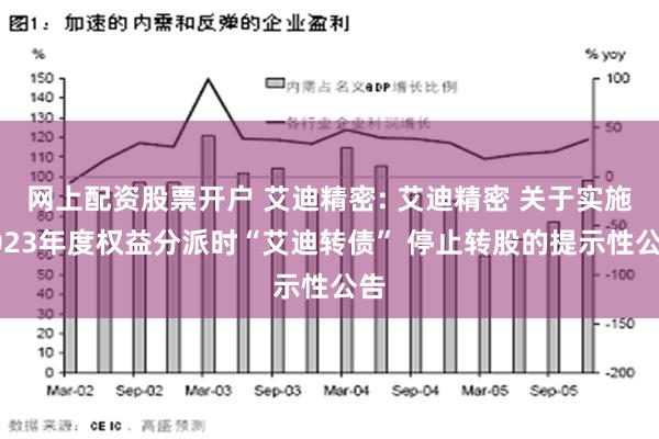 网上配资股票开户 艾迪精密: 艾迪精密 关于实施2023年度权益分派时“艾迪转债” 停止转股的提示性公告