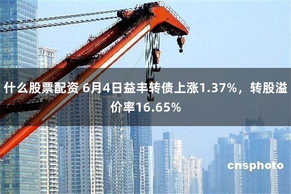 什么股票配资 6月4日益丰转债上涨1.37%，转股溢价率16.65%