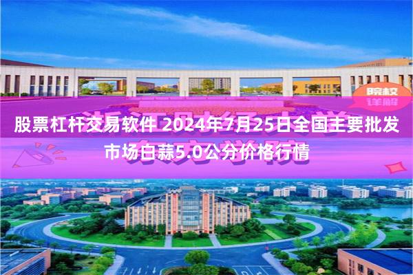 股票杠杆交易软件 2024年7月25日全国主要批发市场白蒜5.0公分价格行情