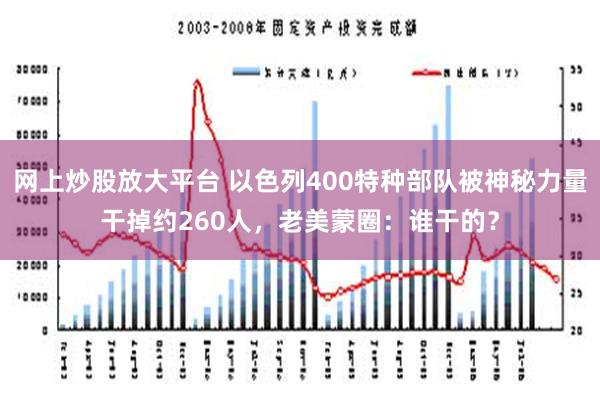 网上炒股放大平台 以色列400特种部队被神秘力量干掉约260人，老美蒙圈：谁干的？